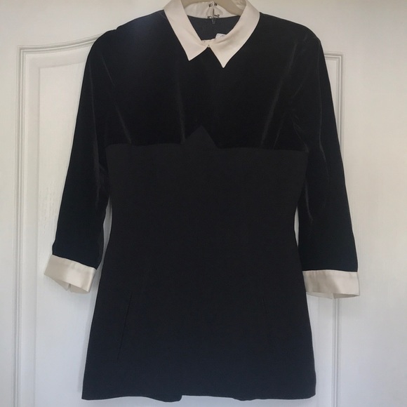 The Kooples Tops - The Kooples Black Velvet Tunic Size 38 (EU)